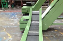 Объект: Ленточный наклонный мобильный конвейер для металлических отходов