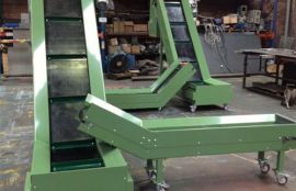 Объект: Ленточный наклонный мобильный конвейер для металлических отходов