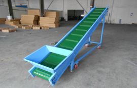 Объект: Ленточный наклонный конвейер для зерна