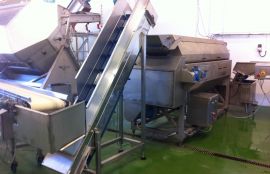 Объект: Ленточный наклонный конвейер для очисток