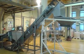 Объект: Ленточный конвейер для комплектации дробилки по измельчению кусковых отходов: ЛДСП, ДСП, MDF, HDF, ДВП, ДВПО