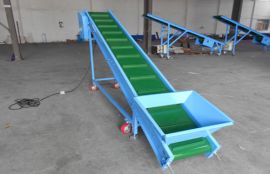 Объект: Ленточный наклонный конвейер для зерна